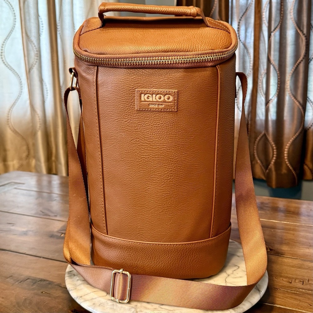 NEW! Igloo Luxe Collection 2 - Bottle Insulated Cooler Tote Bag UV Protection